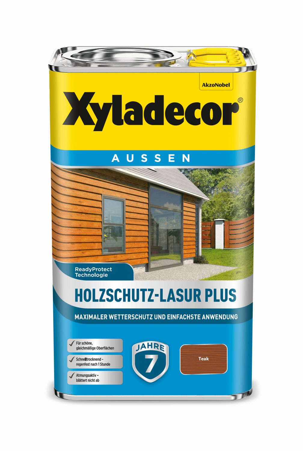 Xyladecor Holzschutz-Lasur Plus Teak 2,5l