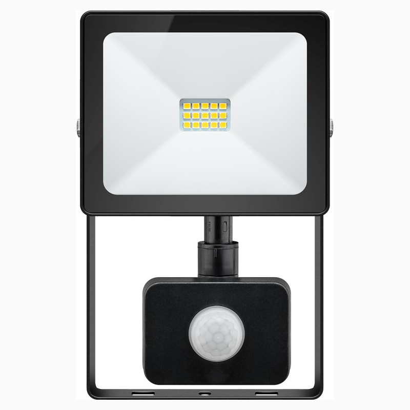Goobay LED-Außenstrahler 10 W Slim Classic mit Bewegungsmelder