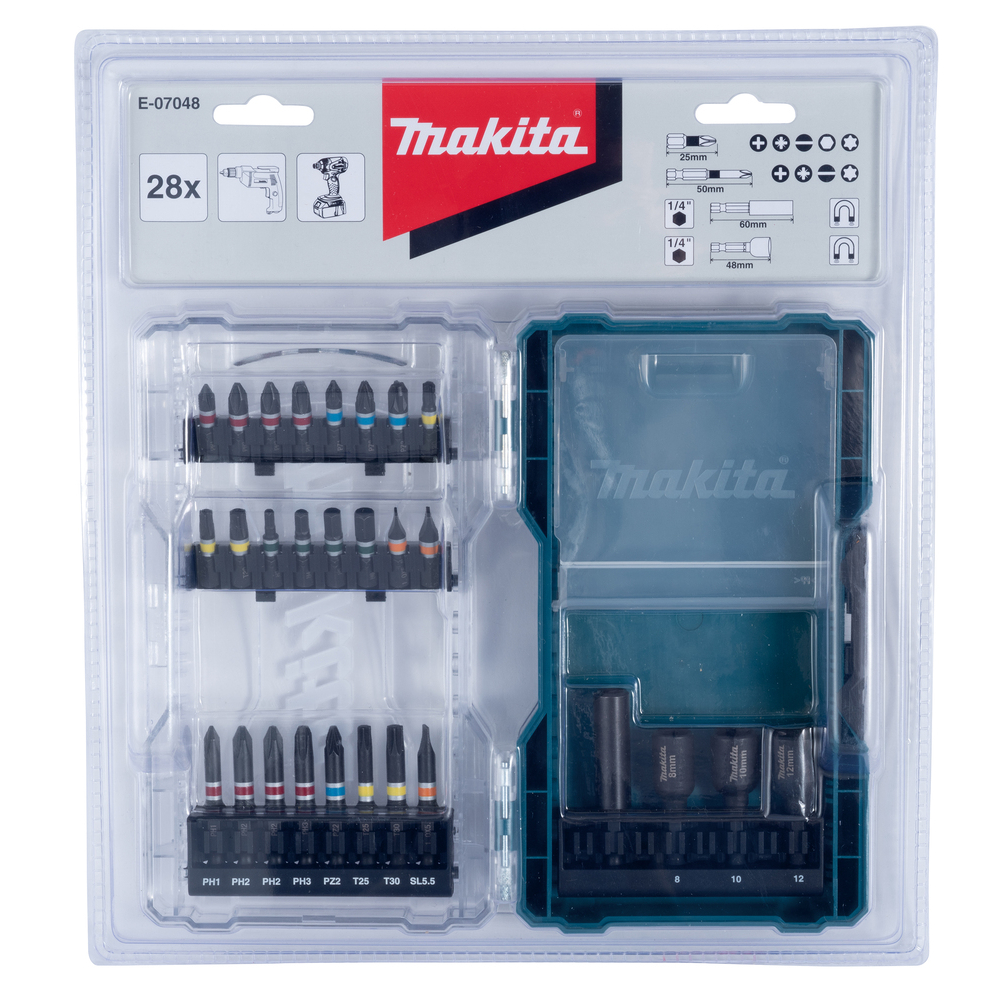 Makita Bit-Set 28-teilig E-07048