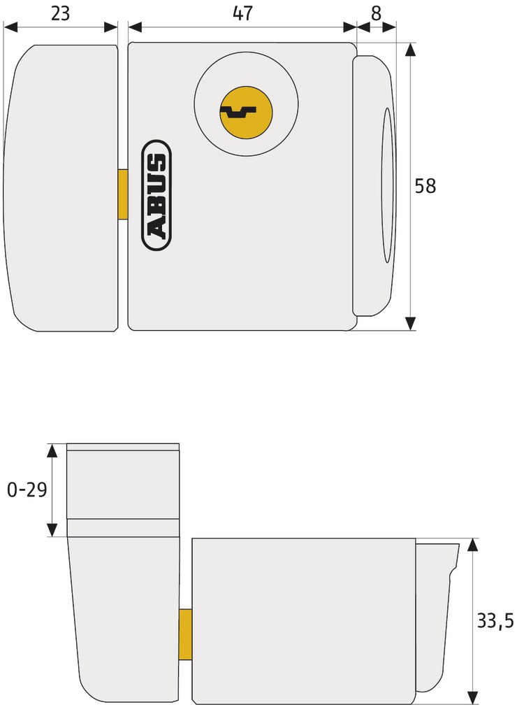 Abus Fenster-Zusatzsicherung FTS3003 W EK