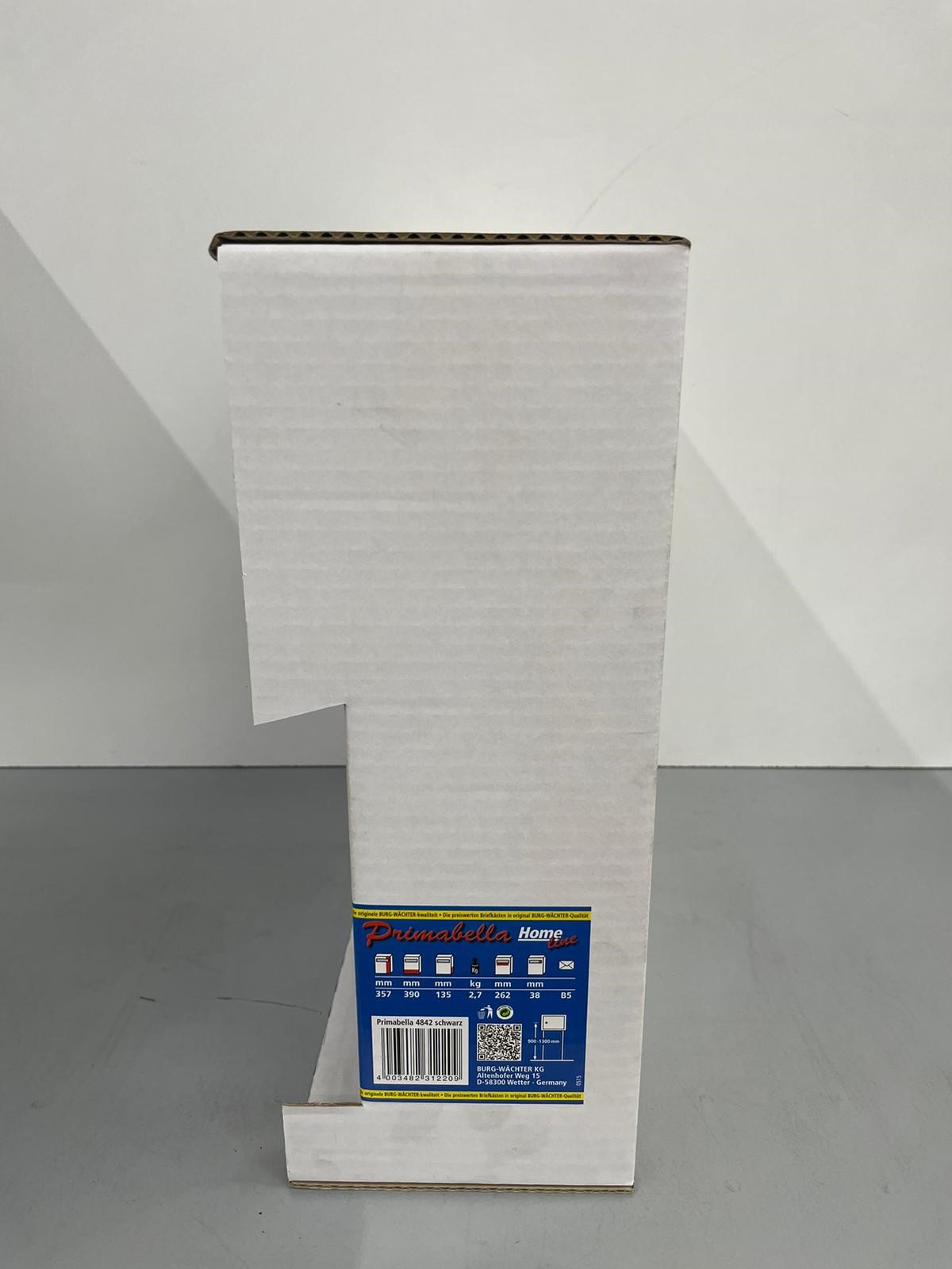 Burg Wächter Stahlblech-Briefkasten Primabella 4842 schwarz