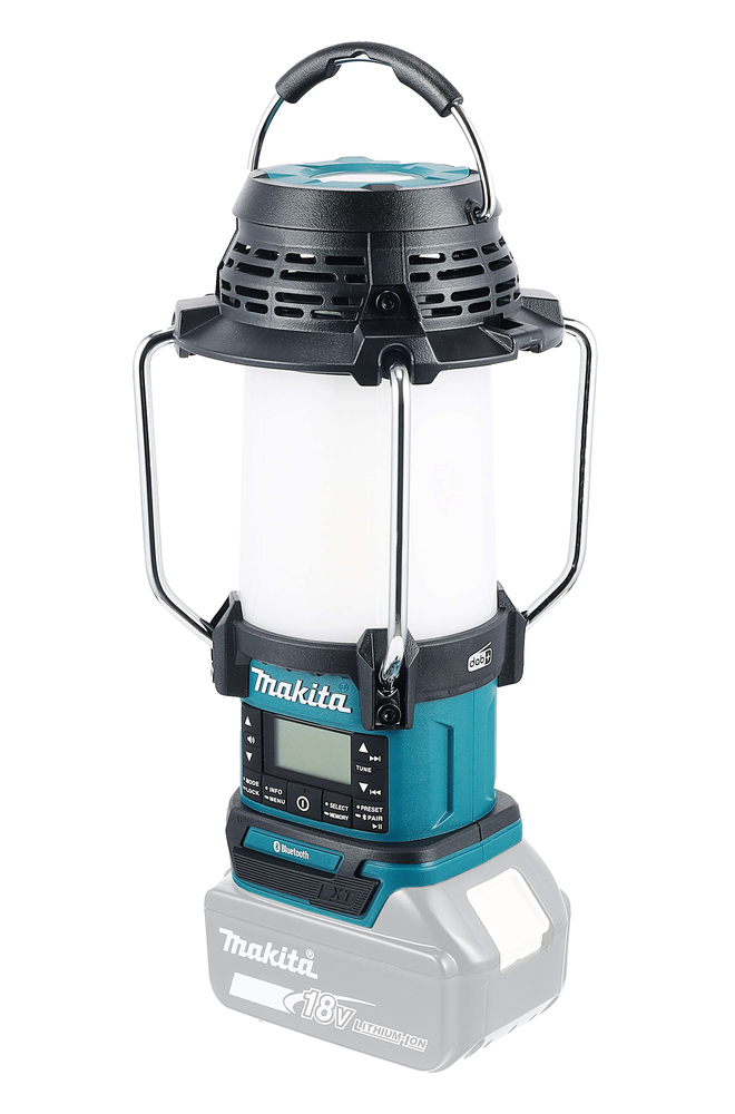 Makita Akku-Radio mit Laterne DMR056, ohne Akku und Ladegerät Makita Akku-Radio mit Laterne DMR056, ohne Akku und Ladegerät