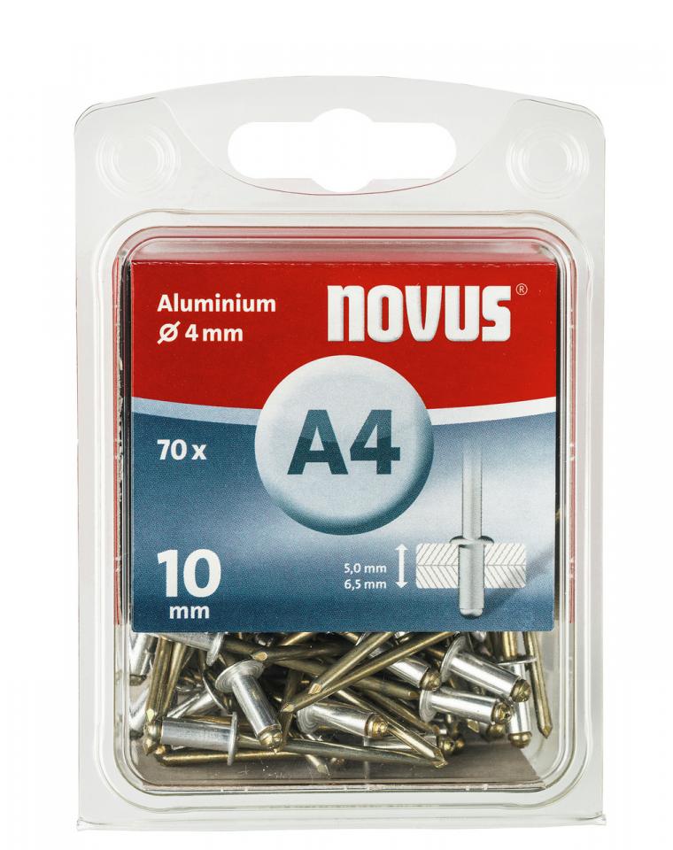 Novus Blindniete A 4 x 10 mm Aluminium 70 Stück