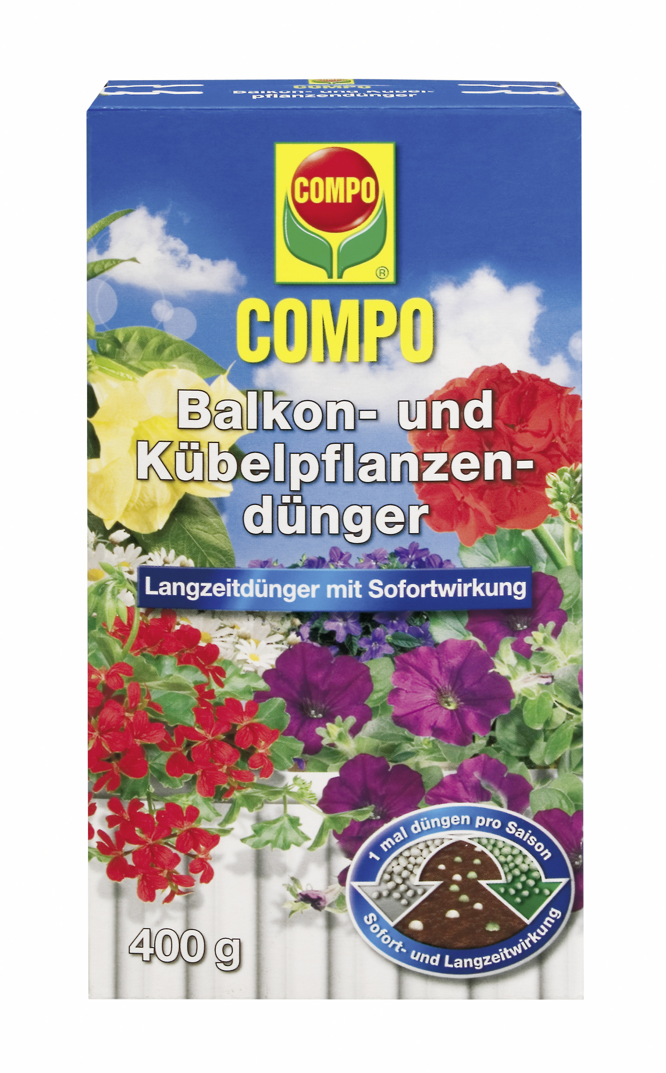 COMPO 2-Phasen Balkon- und Kübelpflanzendünger