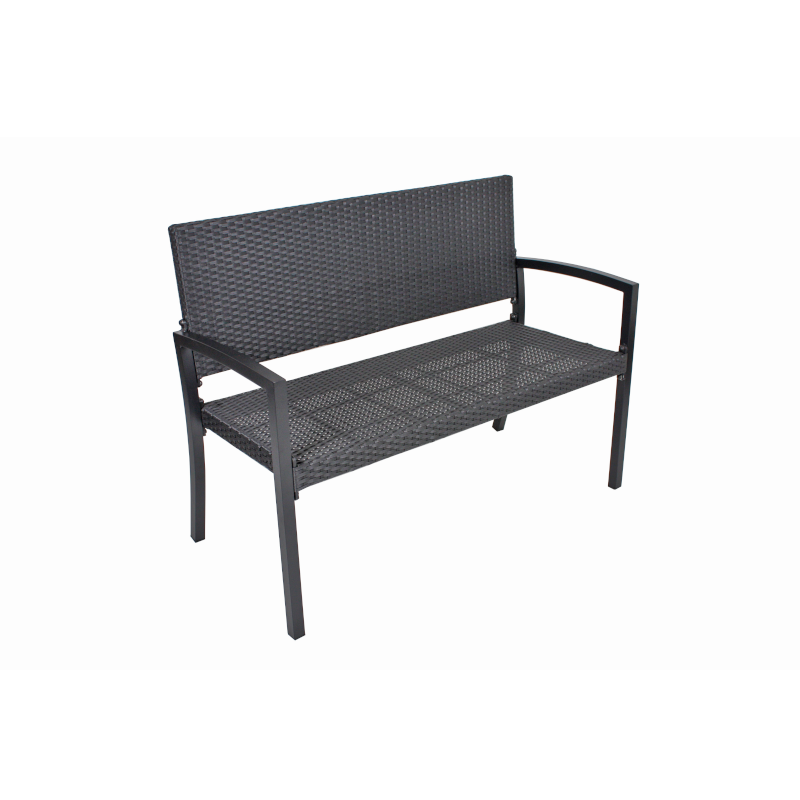 Garden Pleasure Parkbank Sanremo 116 x 87 x 60 cm schwarz