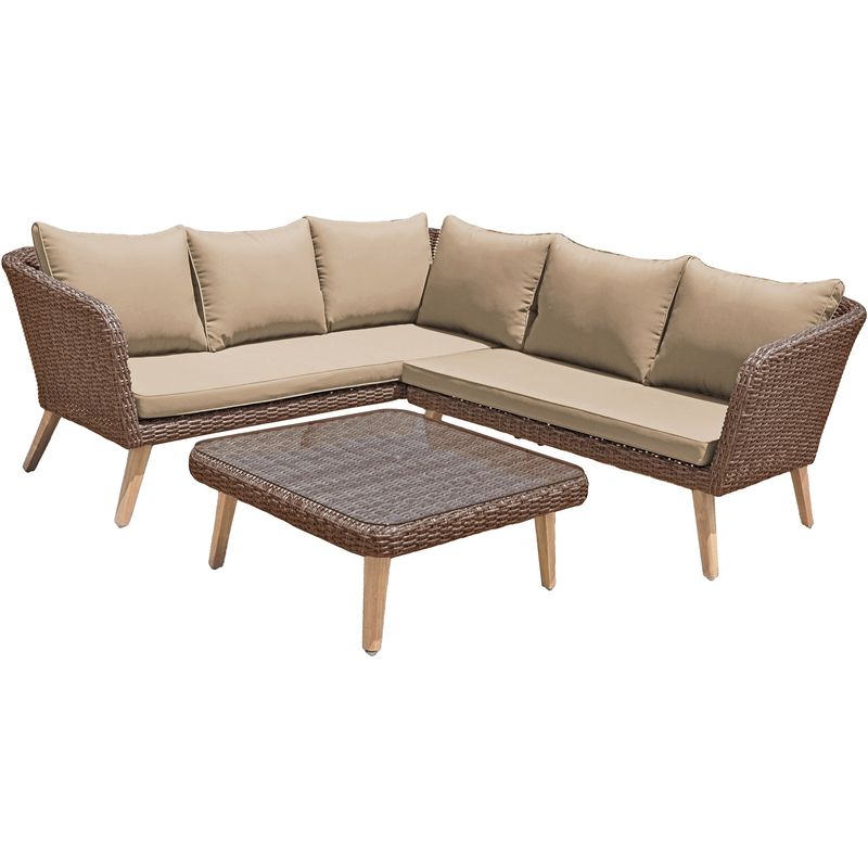 Garden Pleasure Lounge-Set Pamplona anisbraun