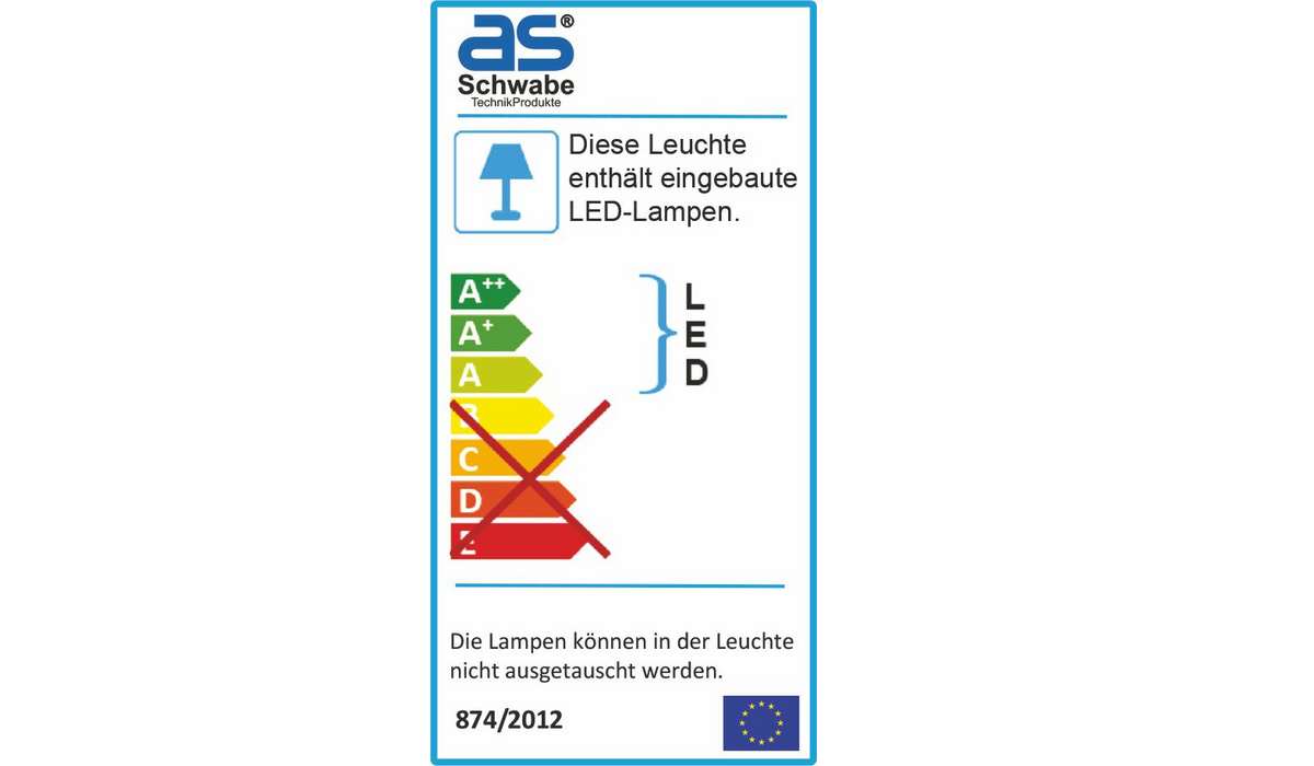As-Schwabe Slimline mobiler Chip-LED Strahler 50 W