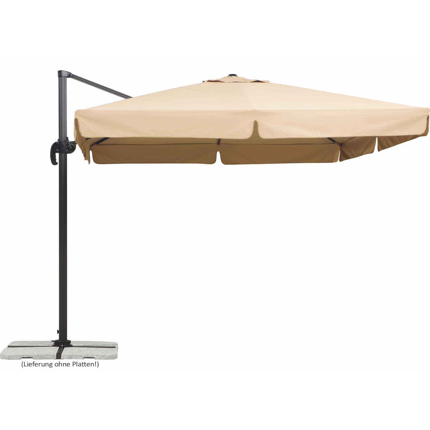 Schneider Classics Ampelschirm Rhodos 300 x 300 cm natur