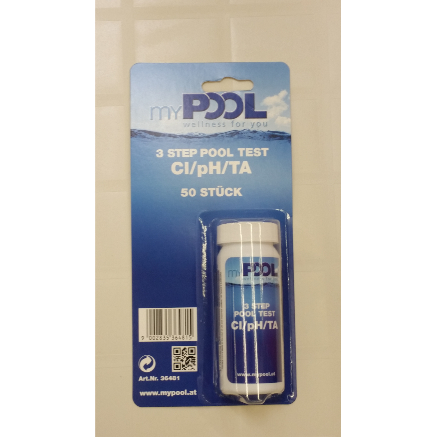 BWT MyPool Wasserteststreifen Chlor-/pH-Wert 50 Stück