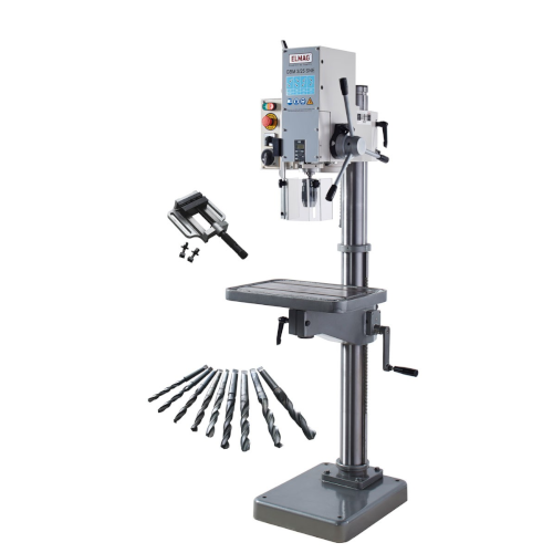 Elmag Getriebe-Säulenbohrmaschine Set Aktion GBM 3/25 SNE