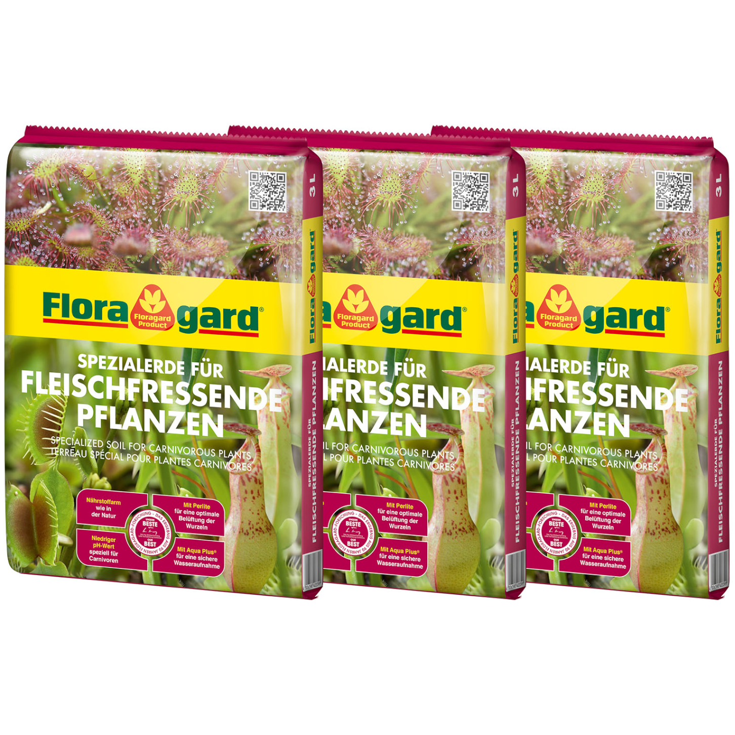 Floragard Spezialerde für fleischfressende Pflanzen 3x3L
