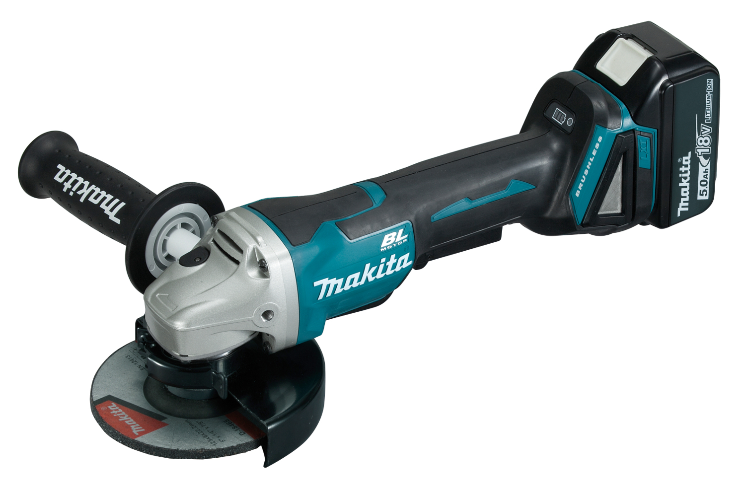 Makita DGA508RTJ Akku-Winkelschleifer 18 V / 125 mm