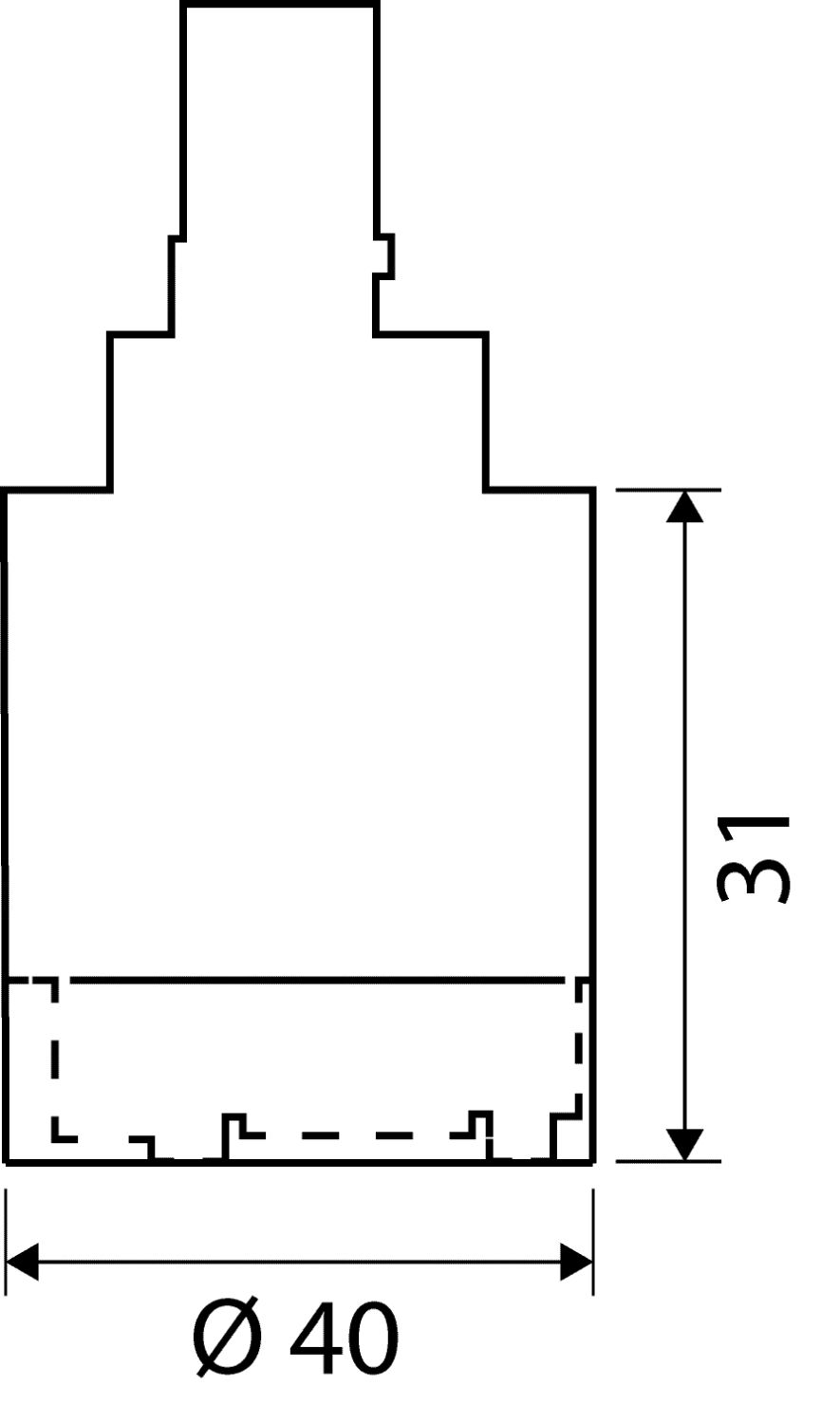 Sanitop Ersatzkartusche Nr. 53 Basic für Niederdruck-Armaturen 40 mm