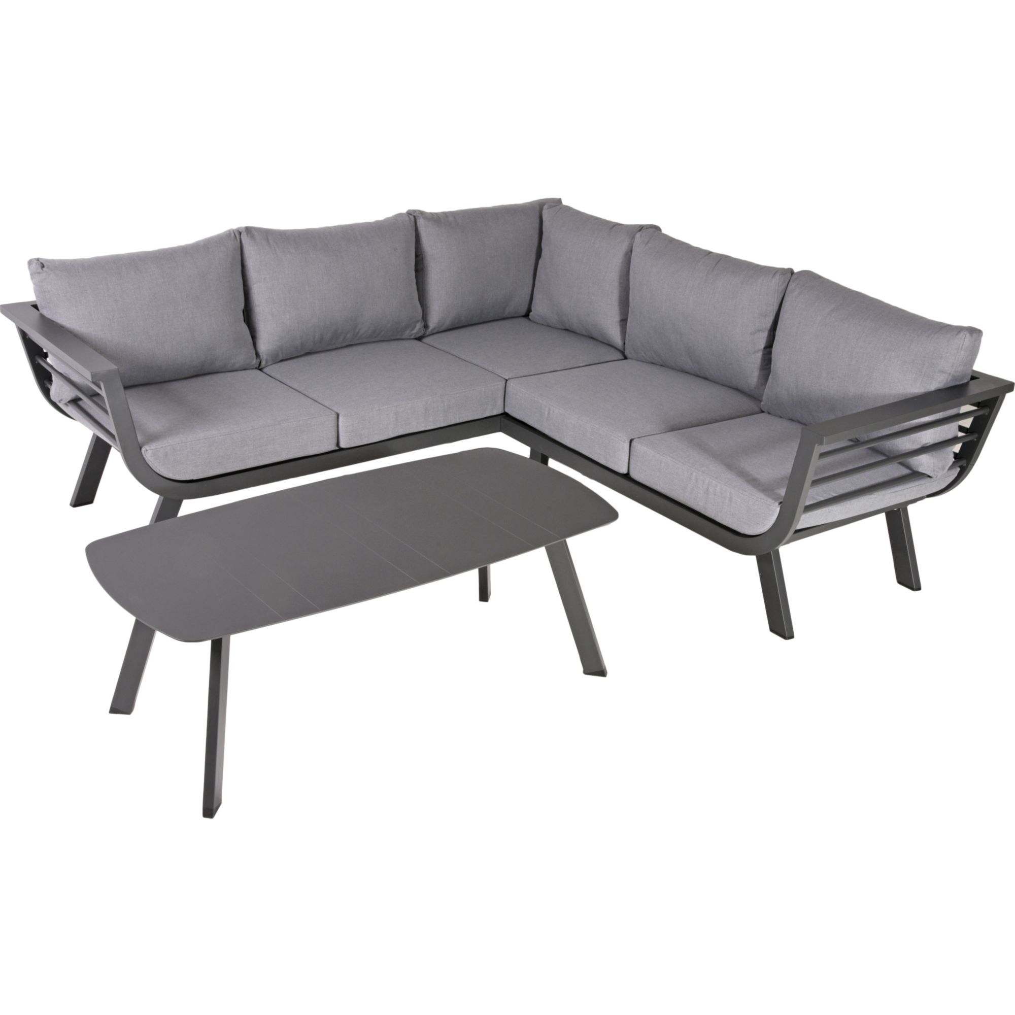 Garden Pleasure Lounge-Gruppe Aurelia grau/dunkelgrau