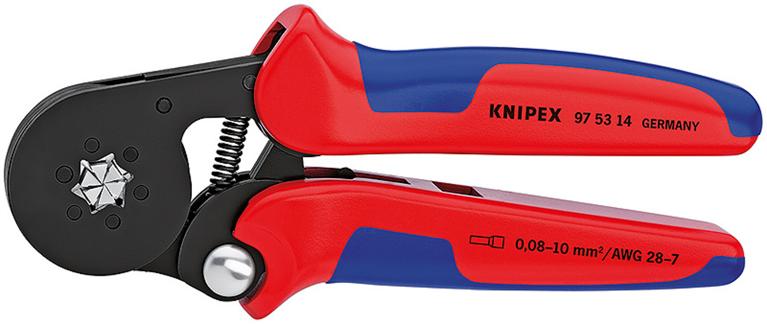 Knipex Crimpzange für Aderendhülsen 0,08 - 10,0 qmm 975314