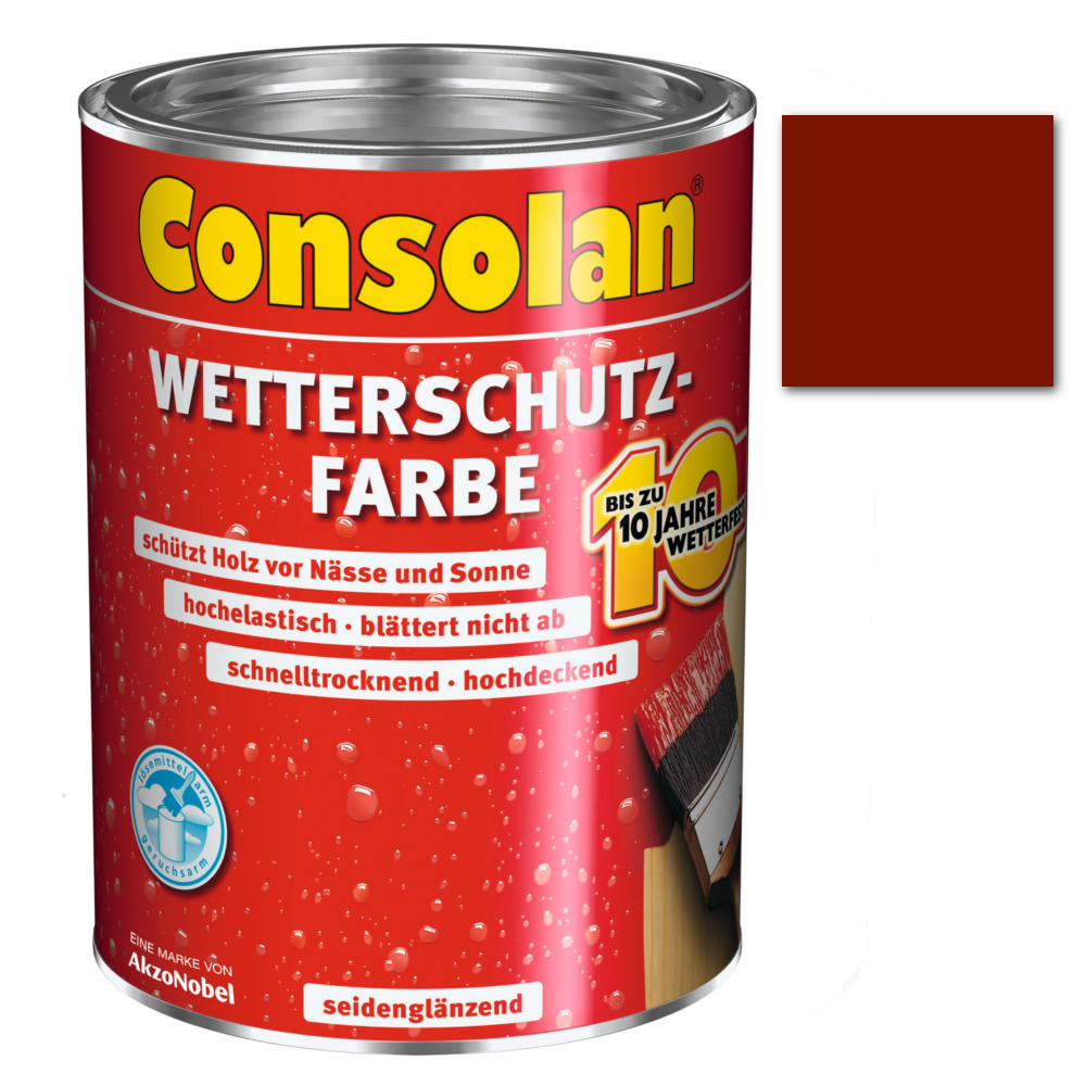 Consolan Wetterschutzfarbe schwedenrot