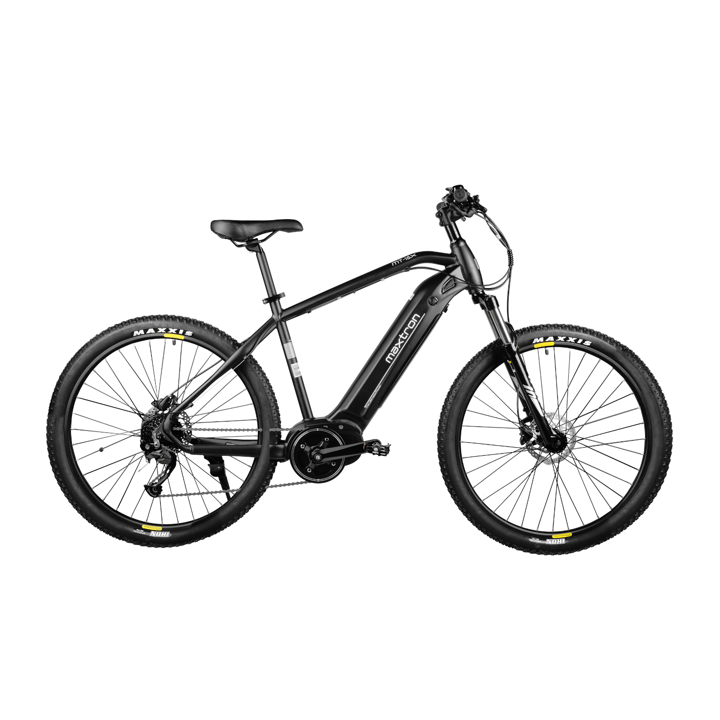 Maxtron E-Mountainbike Mittelmotor 9-Gang grauschwarz