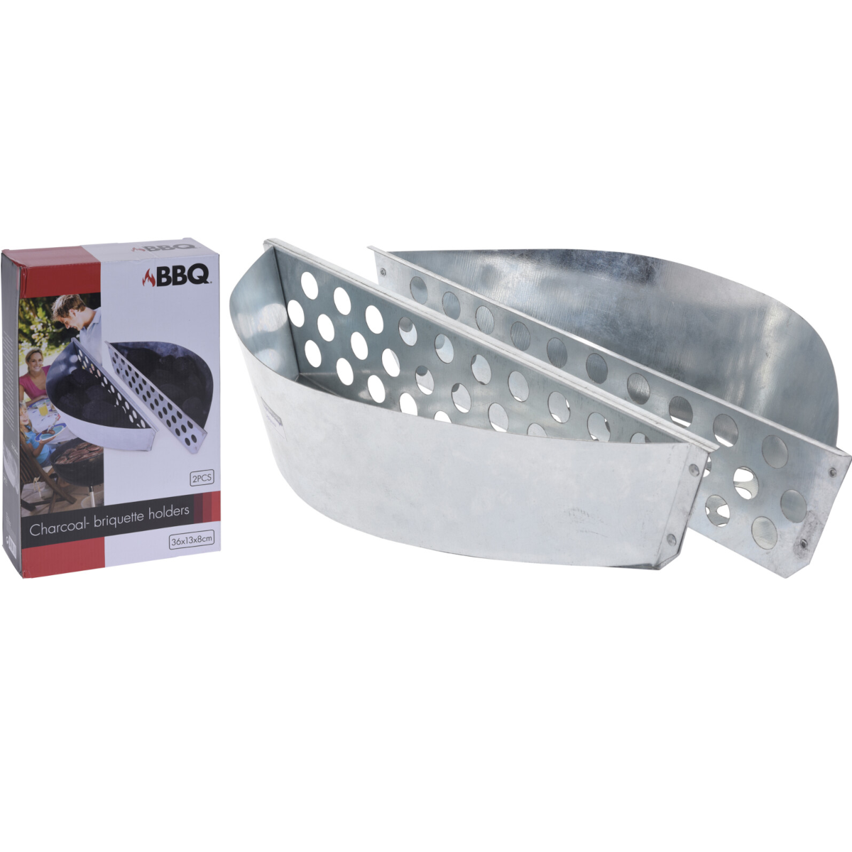 Koopman BBQ Holzkohle-Briketthalter 36 x 13 x 8 cm