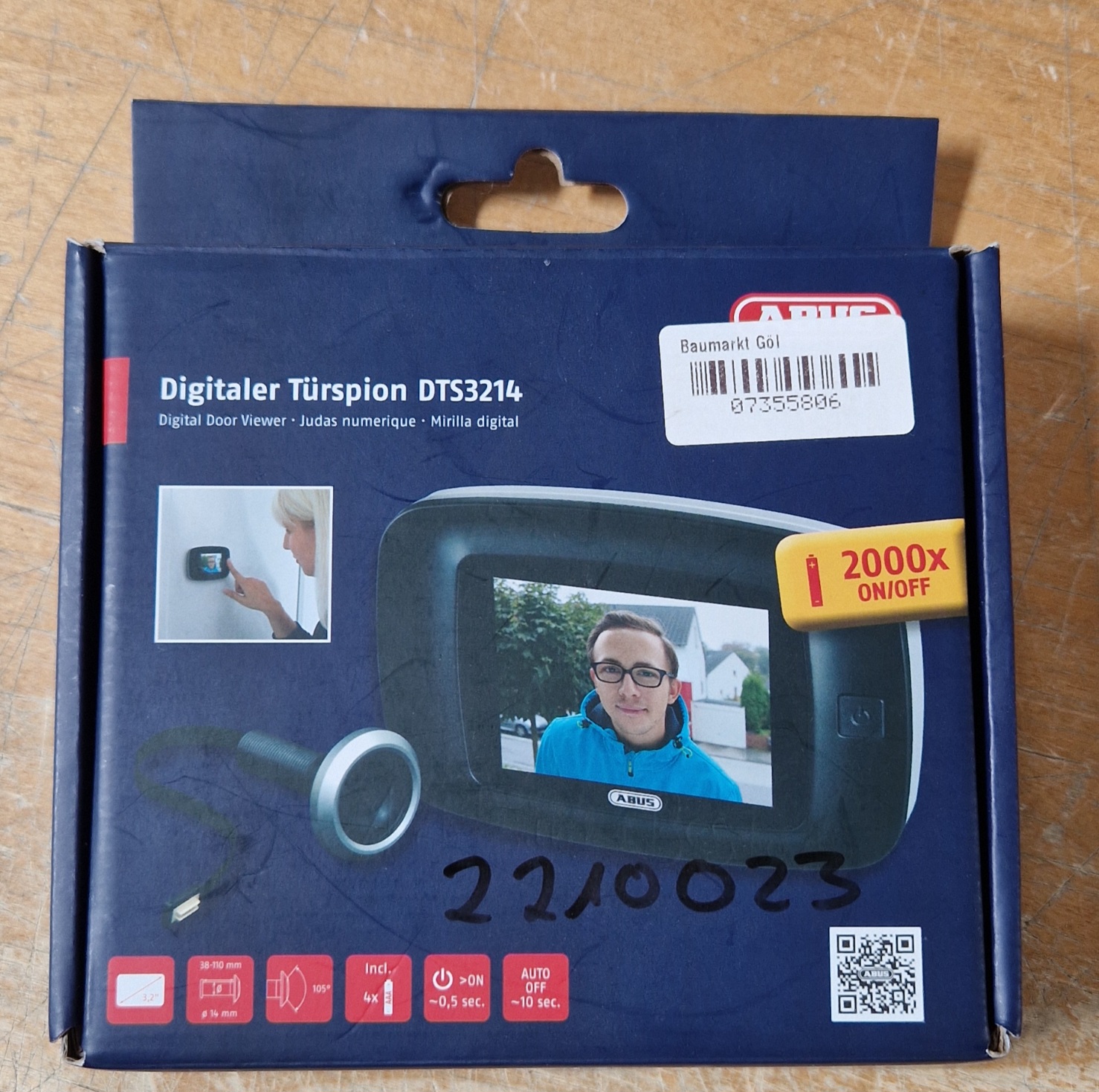 Abus DTS3214 Digitaler Türspion B-Ware