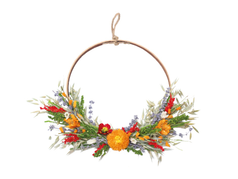 House of Nature Kranz mit Trockenblumen 37cm multicolour