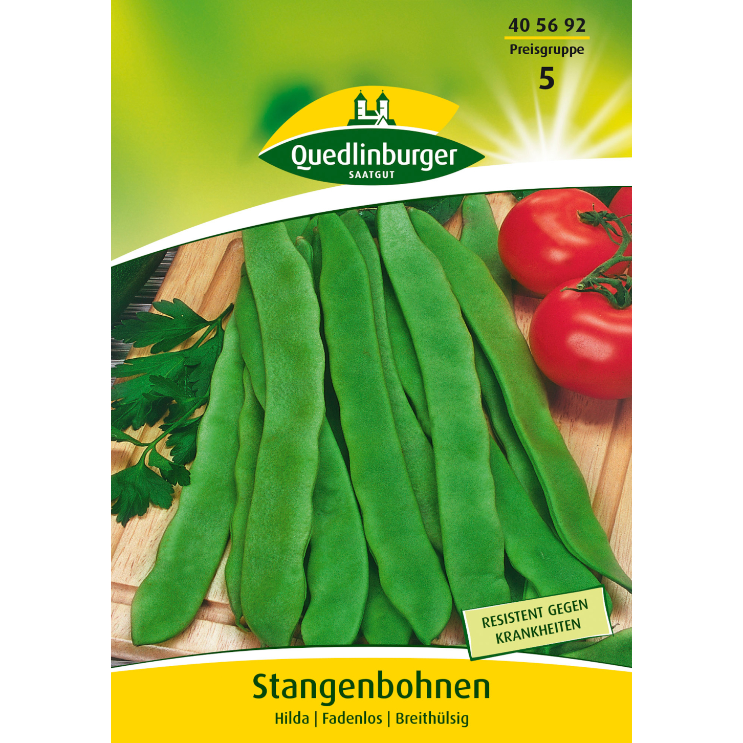 Quedlinburger Sämereien Stangenbohnen Hilda