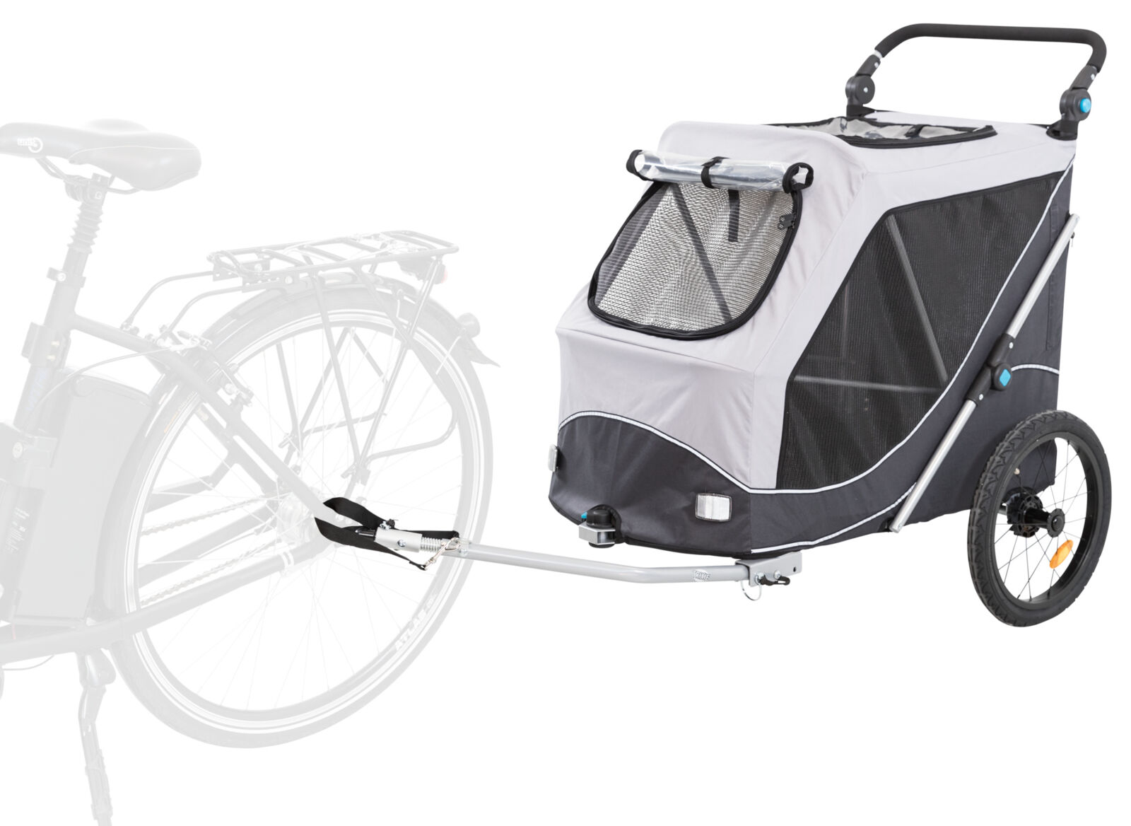 Trixie Fahrrad-Anhänger für Hunde 54 × 60 × 85 cm