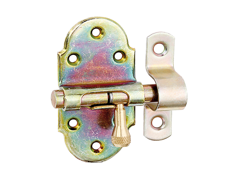 GAH Alberts Grendelriegel mit Messing-Knopf
