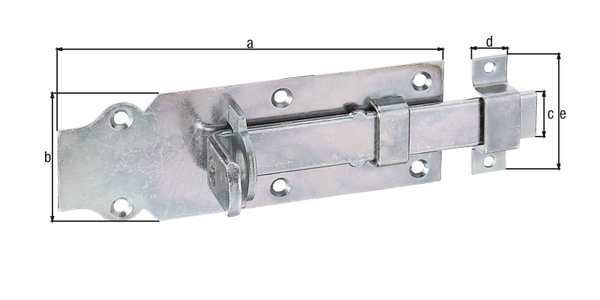 GAH Alberts Schlossriegel 160 x 56 mm