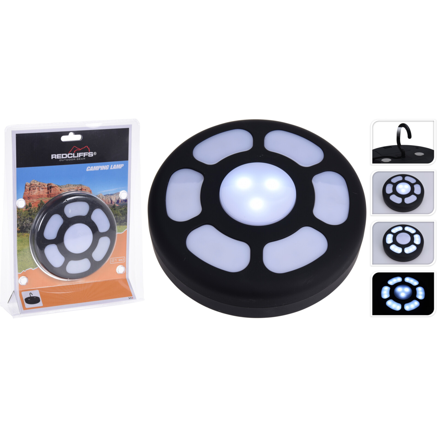 Redcliffs Campinglampe mit 21 LEDs