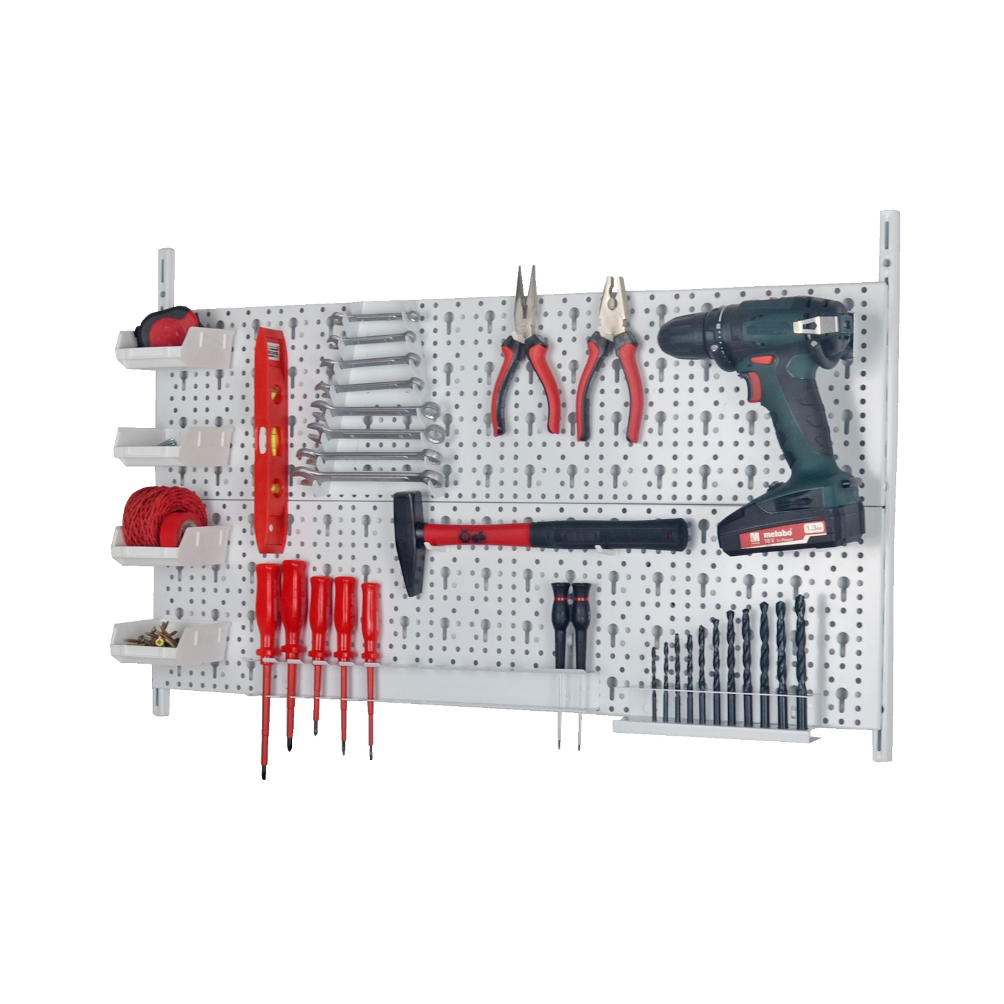 Element System Werkzeug-Aufhängeset 800x400 mm weiß 29-tlg.