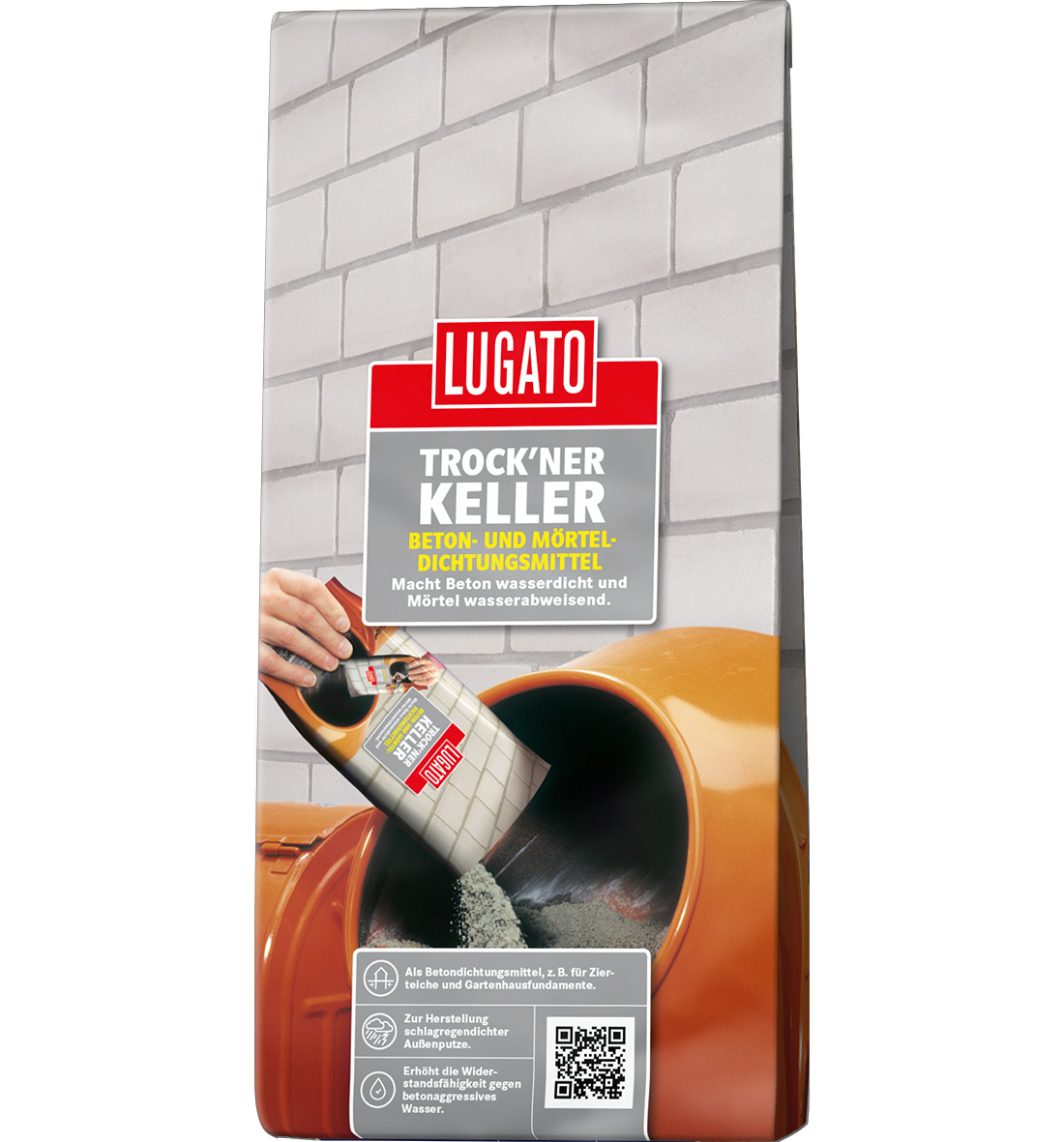 Lugato Trock´ner Keller Beton- und Mörteldichtungsmittel 1 kg