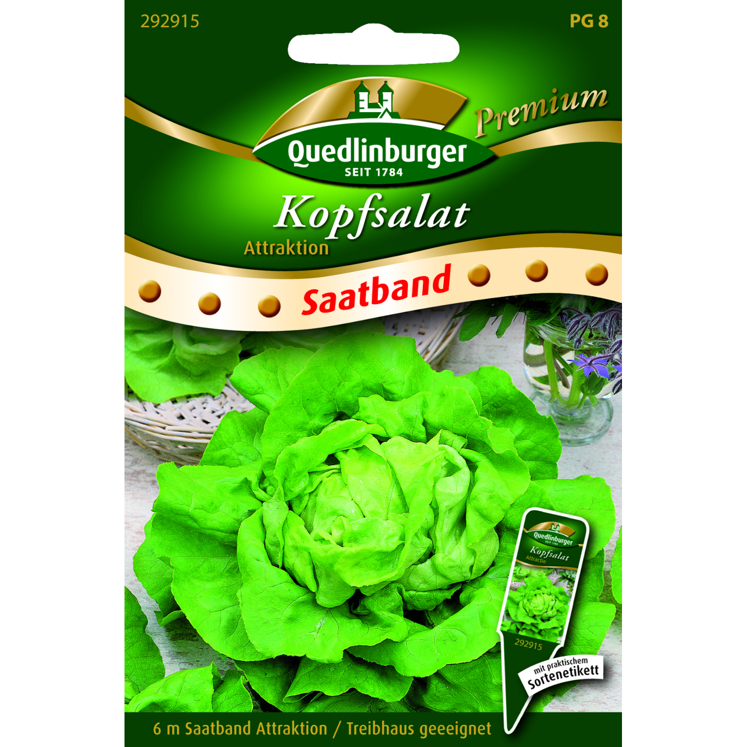 Quedlinburger Sämereien Kopfsalat Attraktion