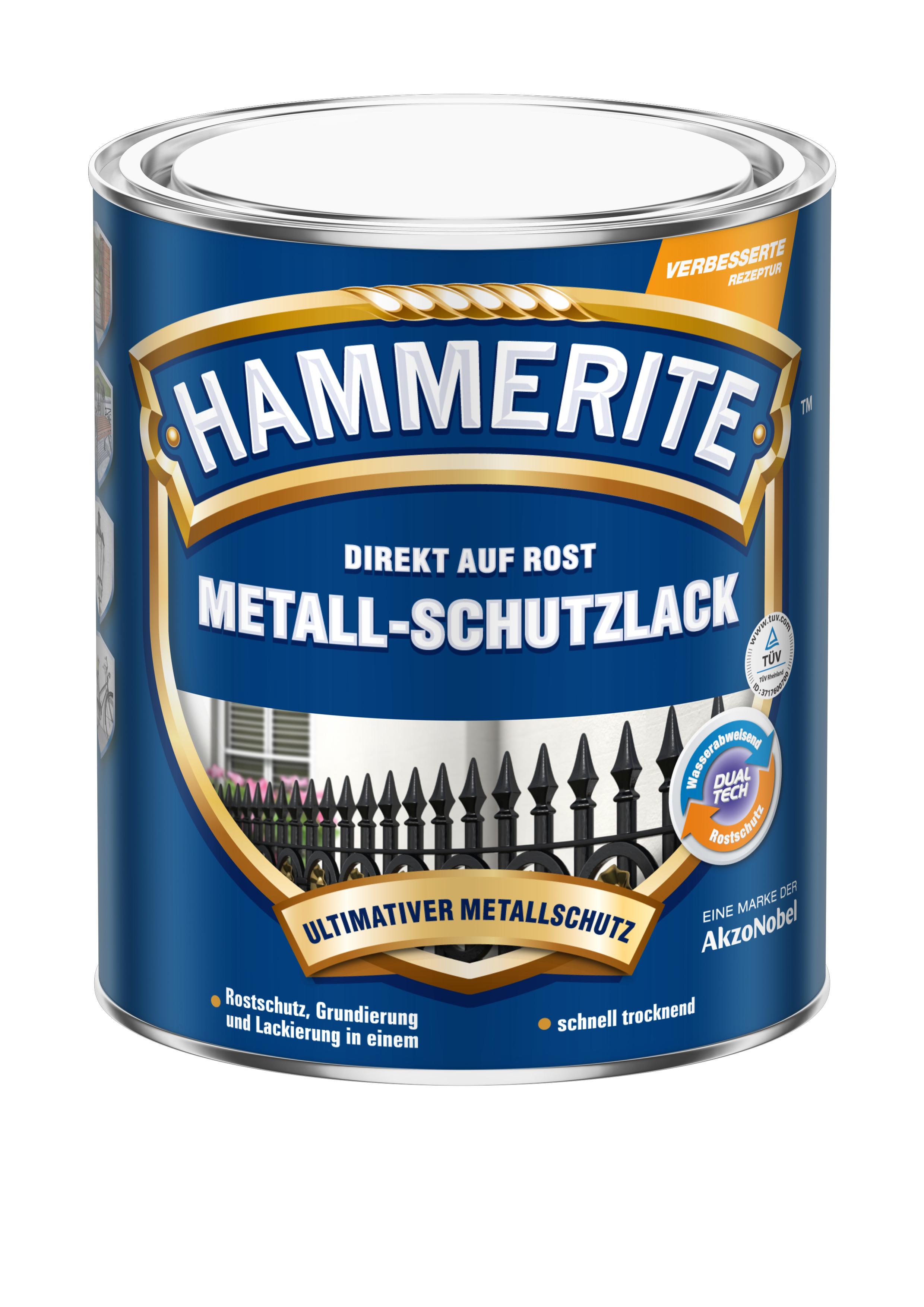 Hammerite Metallschutzlack glänzend rot