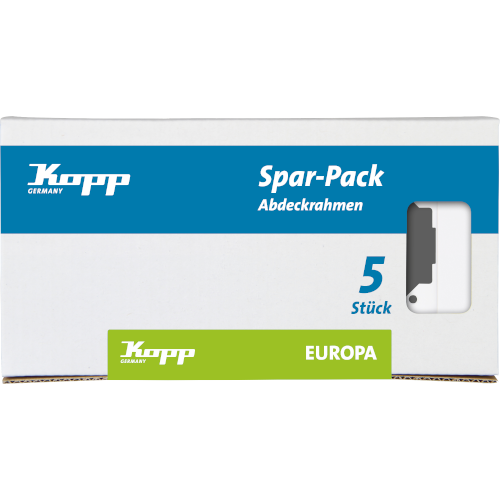 Kopp Profi-Pack 5 x Abdeckrahmen 2 fach EUROPA arktis