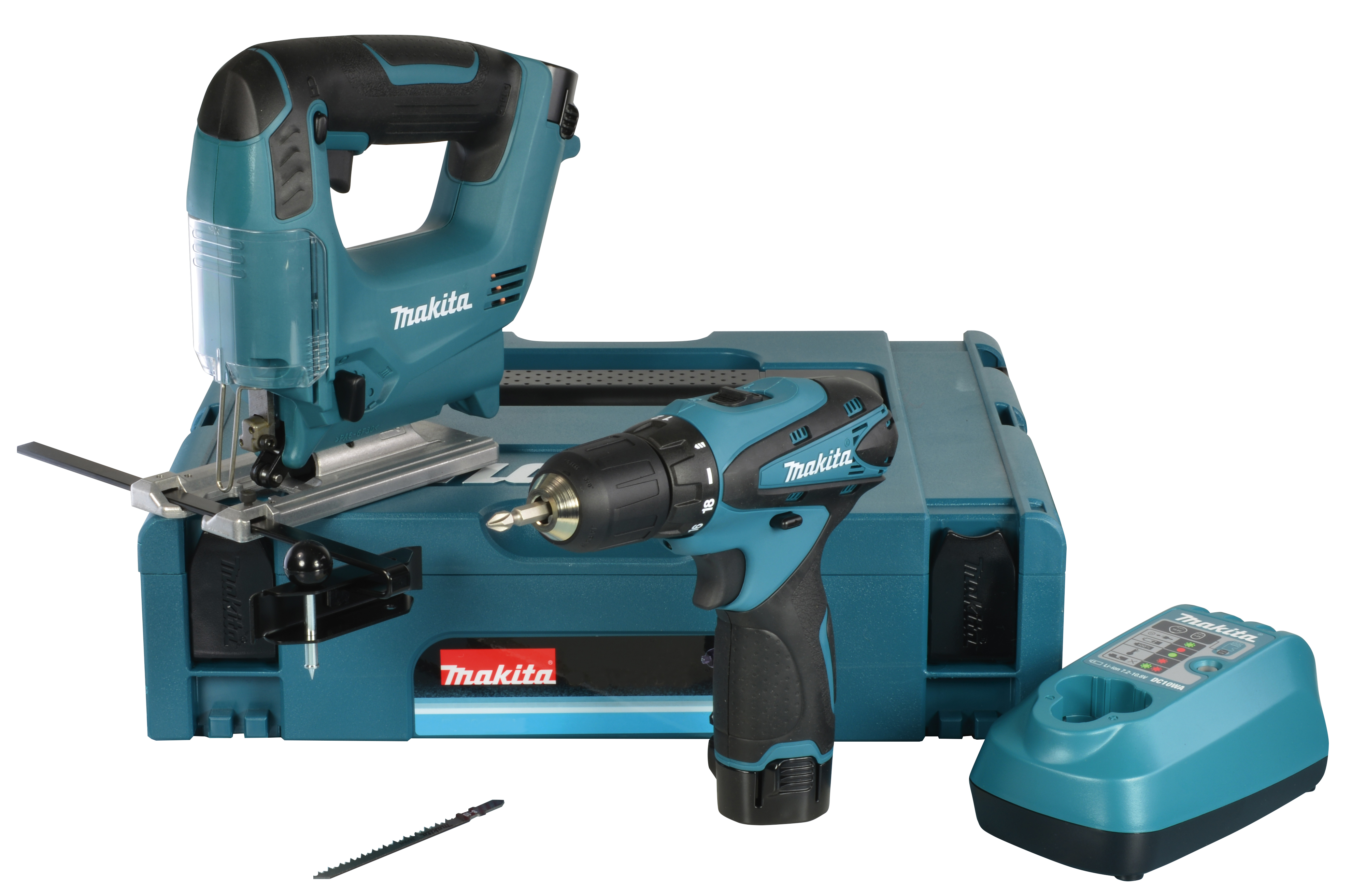 Makita Combo-Kit DK 1475 10,8 V Akku-Stichsäge Akku-Bohrschrauber