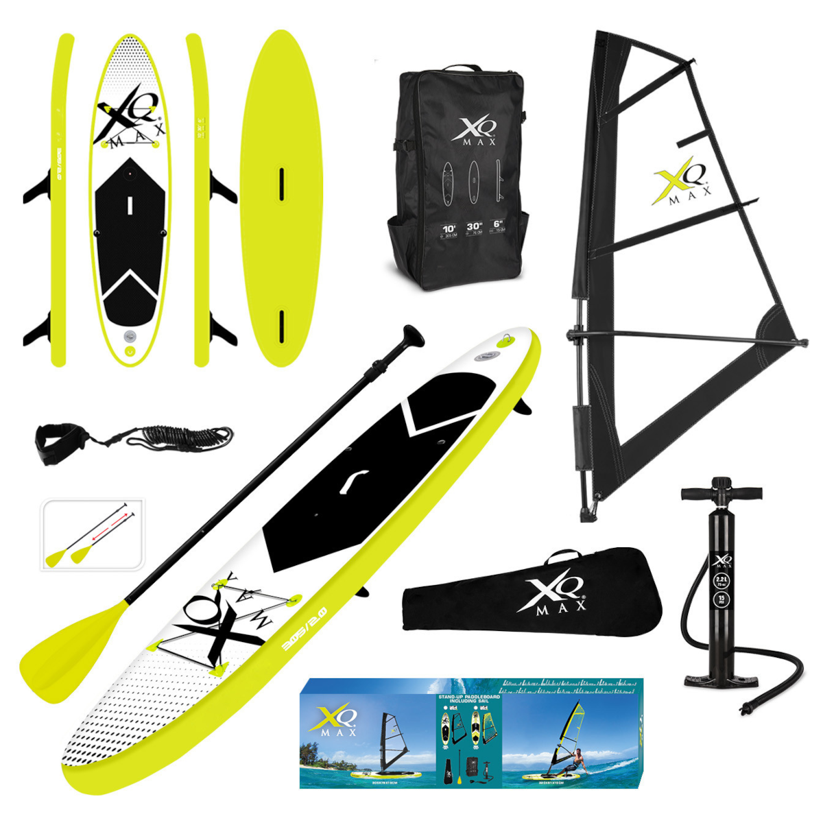 XQ-Max Professionelles Stand Up Paddle Board mit Segel 305