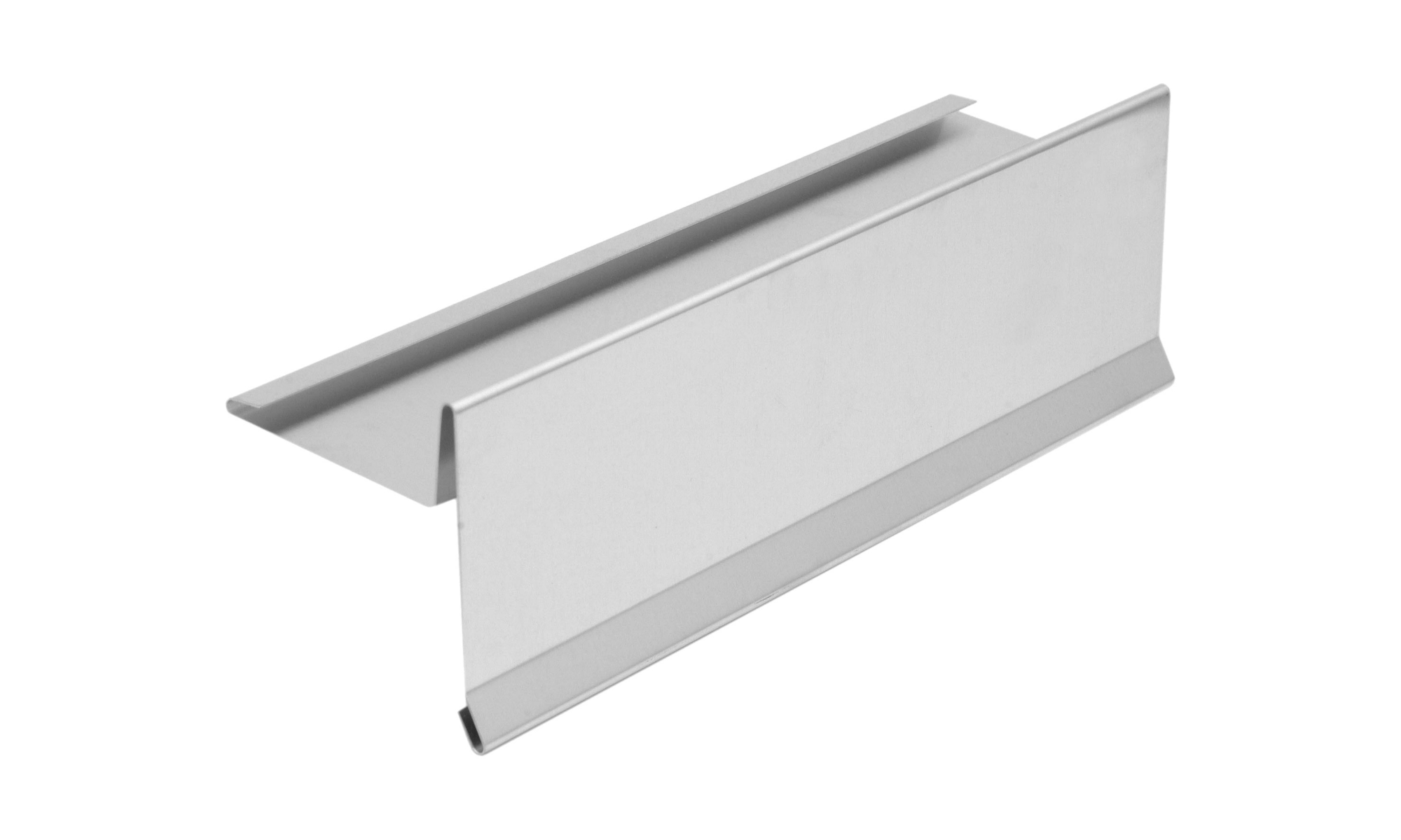 Sarei Ortblech mit Wasserfalz, 104 x 35 x 80 mm, 200 cm lang, Aluminium natur