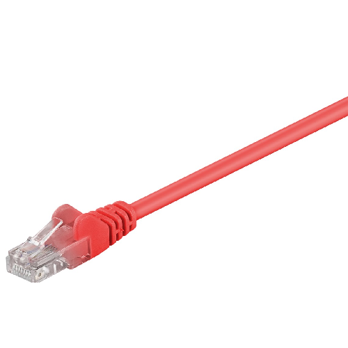 Goobay CAT 5e Patchkabel U/UTP Rot 0,5 m