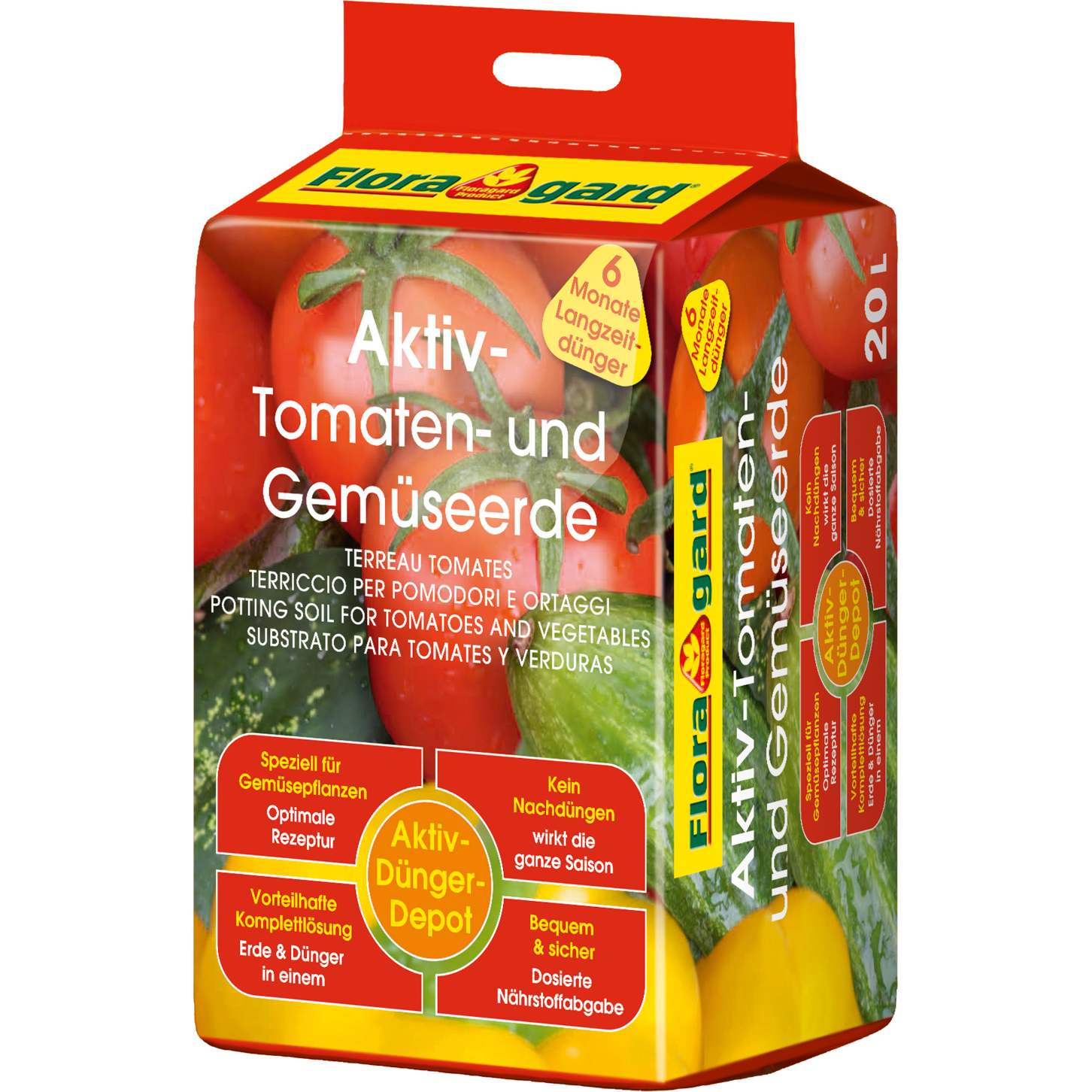 Floragard Aktiv Tomaten- und Gemüseerde 1x20 L