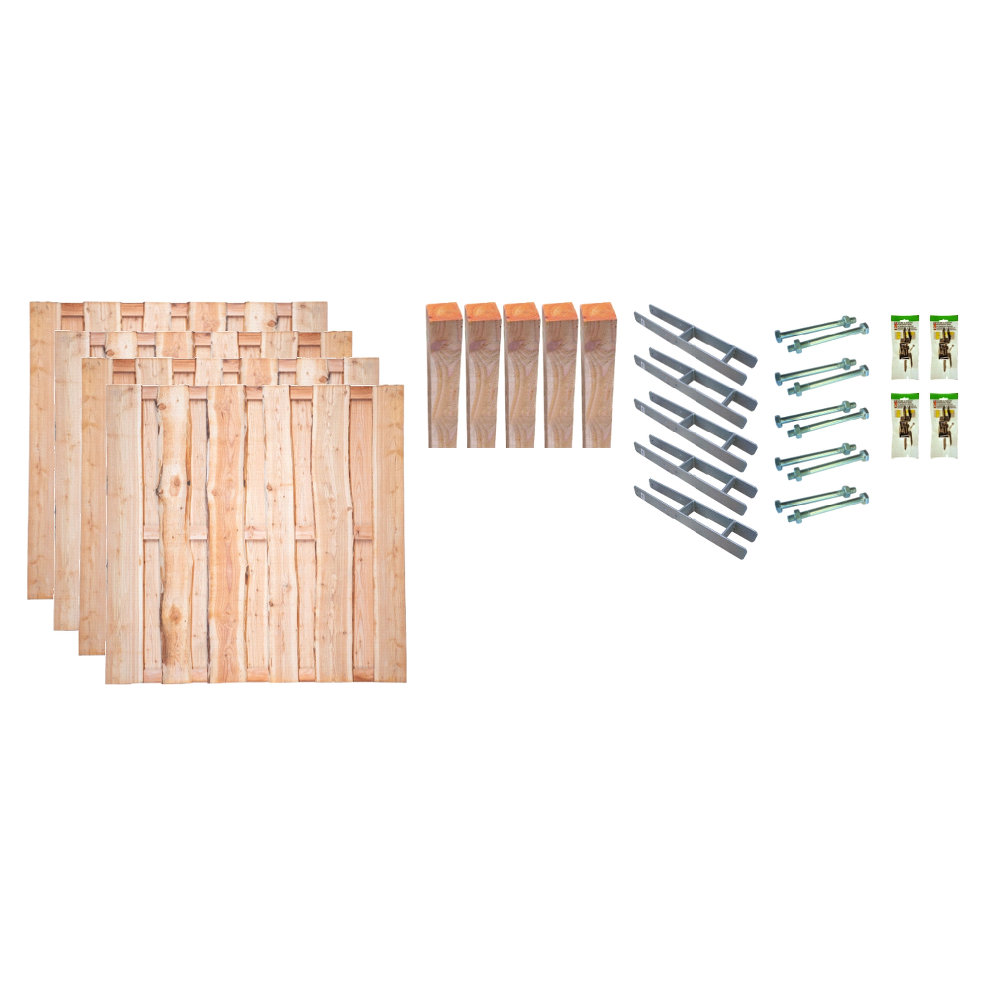 Tetzner & Jentzsch Sichtschutz Zaun-Set Lincoln Lärche 765 x 180 cm