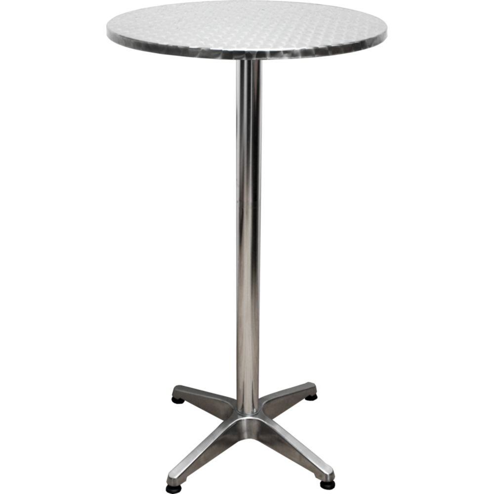 Bistro, Stehtisch silber Pleasure Garden rund Stahl, Alu,