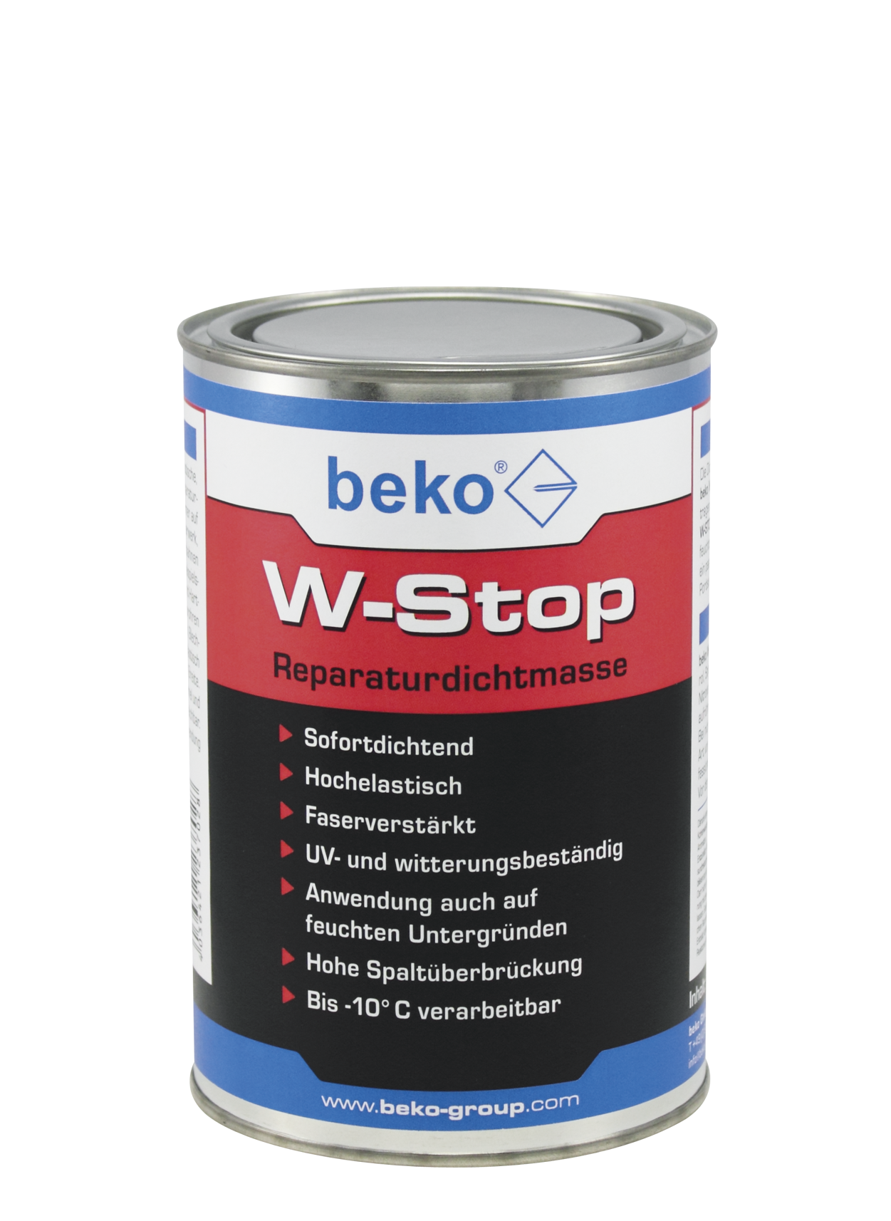 Beko W-Stop Reparaturdichtmasse 1 l Dose grau