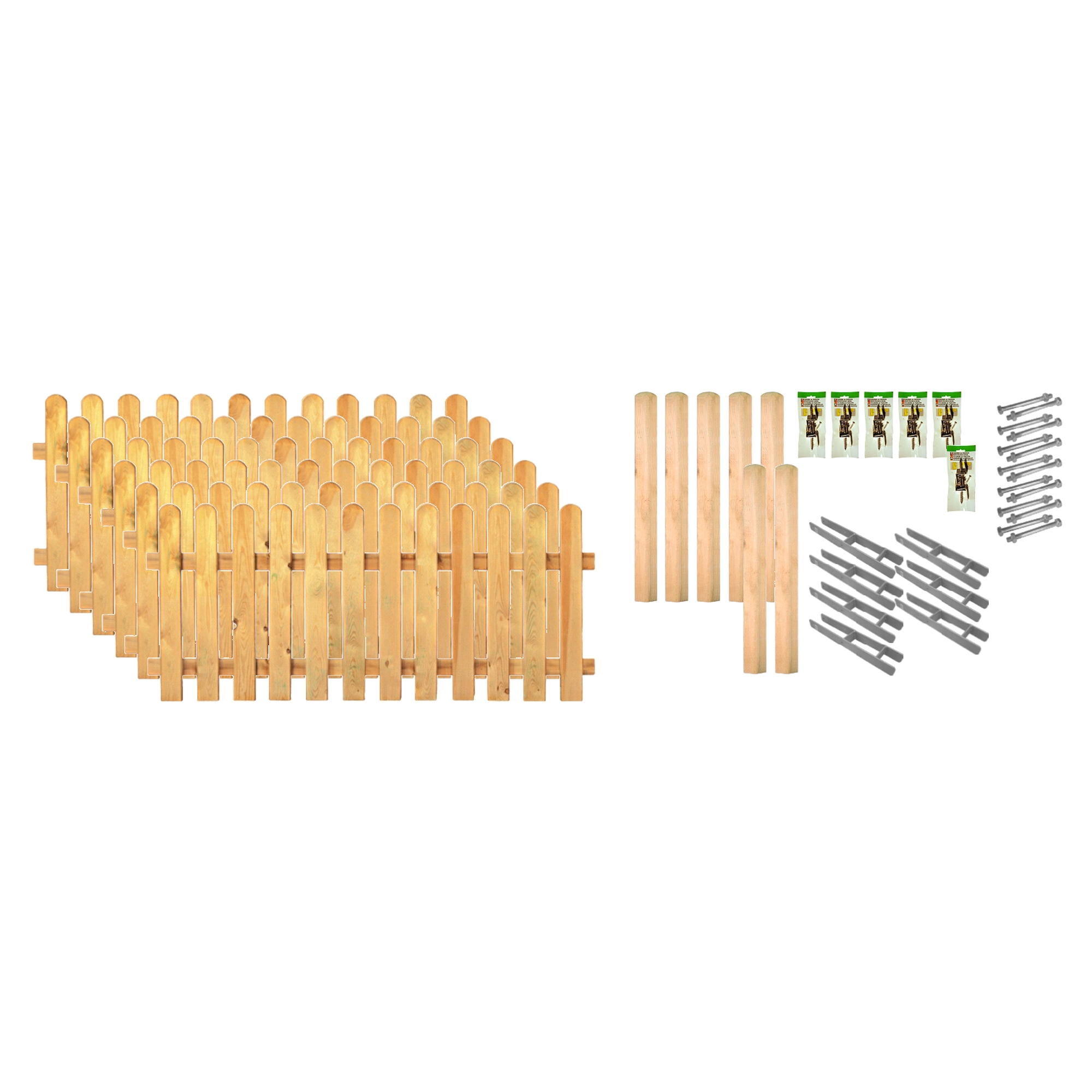 Tetzner & Jentzsch Sichtschutz Zaun-Set Lakeland Eiche 1143 x 100 cm