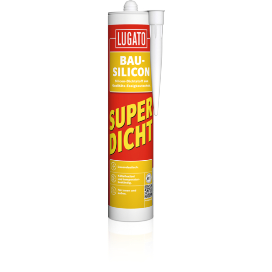 Lugato Bau-Silicon Super Dicht 300 ml silbergrau