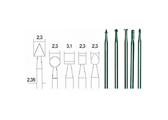 Proxxon Frässtifteset Wolfram-Vanadium-Stahl