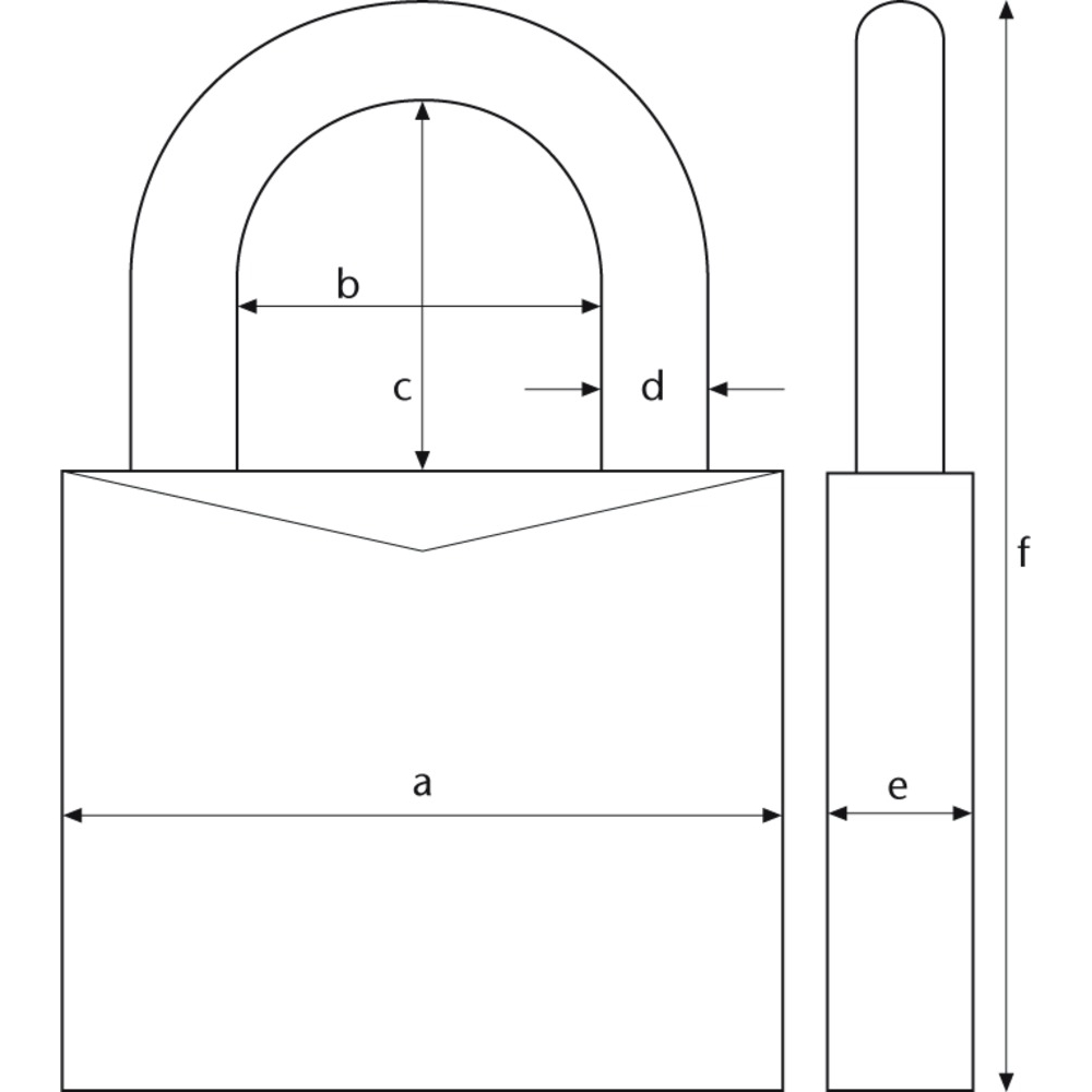 Abus Kombinations-Vorhangschloss 158/50 SB