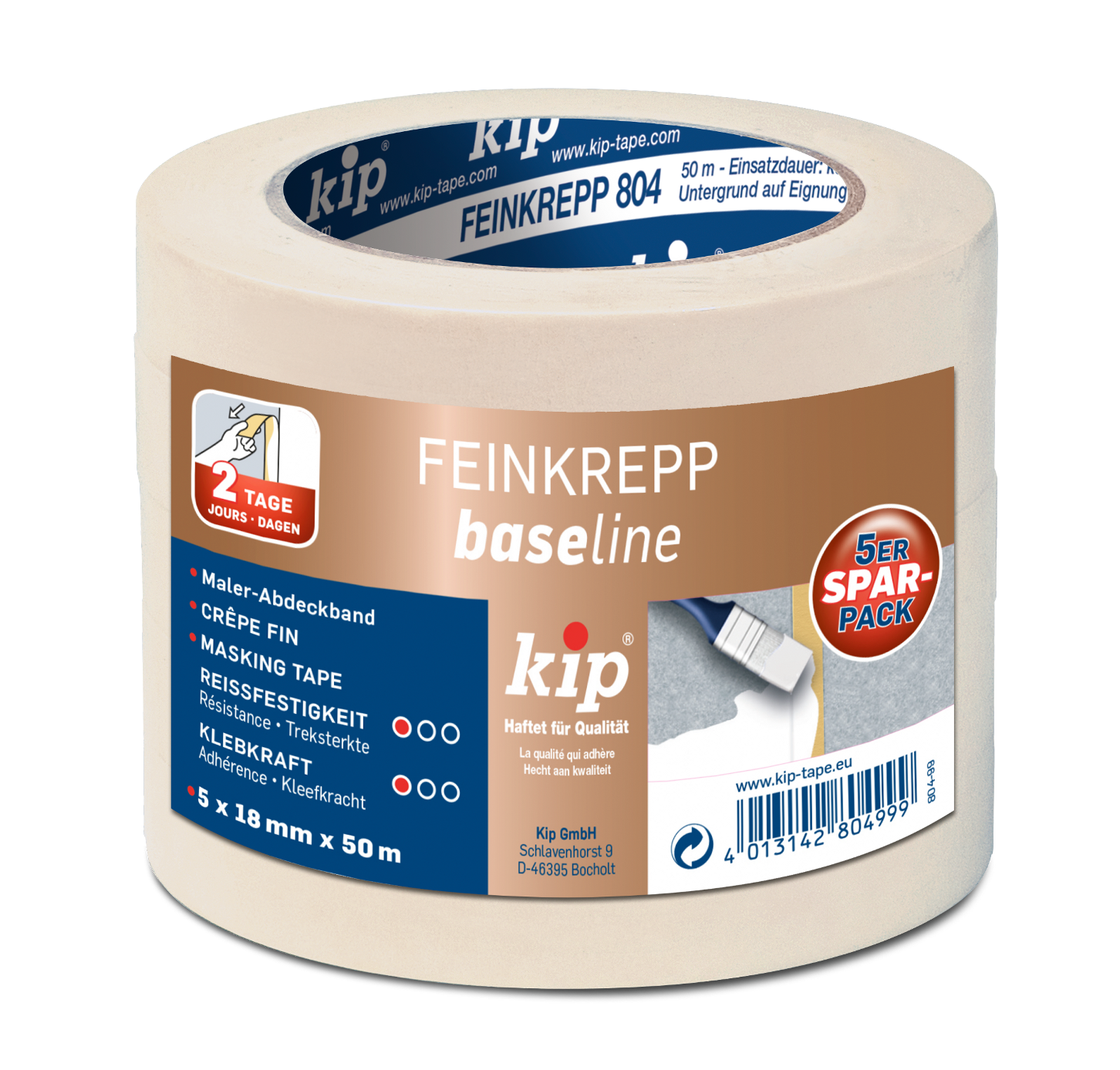 Kip Feinkrepp 5x 18 mm x 50 m