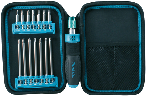 Makita Ratschen + Bit-Set P-90037 16tlg