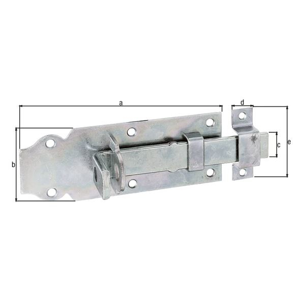 GAH Alberts Schlossriegel 140x52 mm