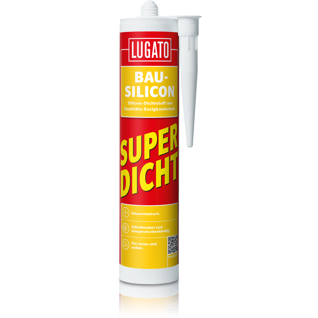 Lugato Bau-Silicon Super Dicht schwarz 300 ml